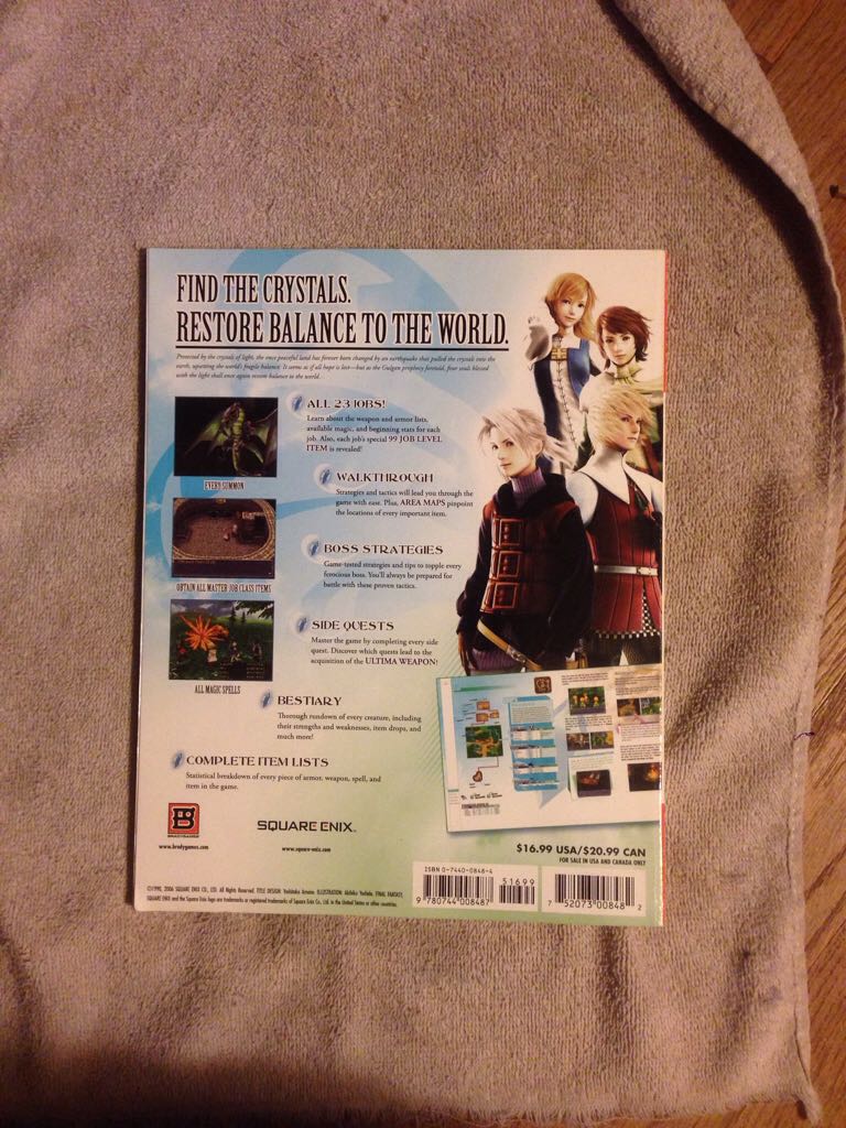Final Fantasy III - Video Game Book (Bradygames - Paperback) book collectible [Barcode 9780744008487] - Main Image 2