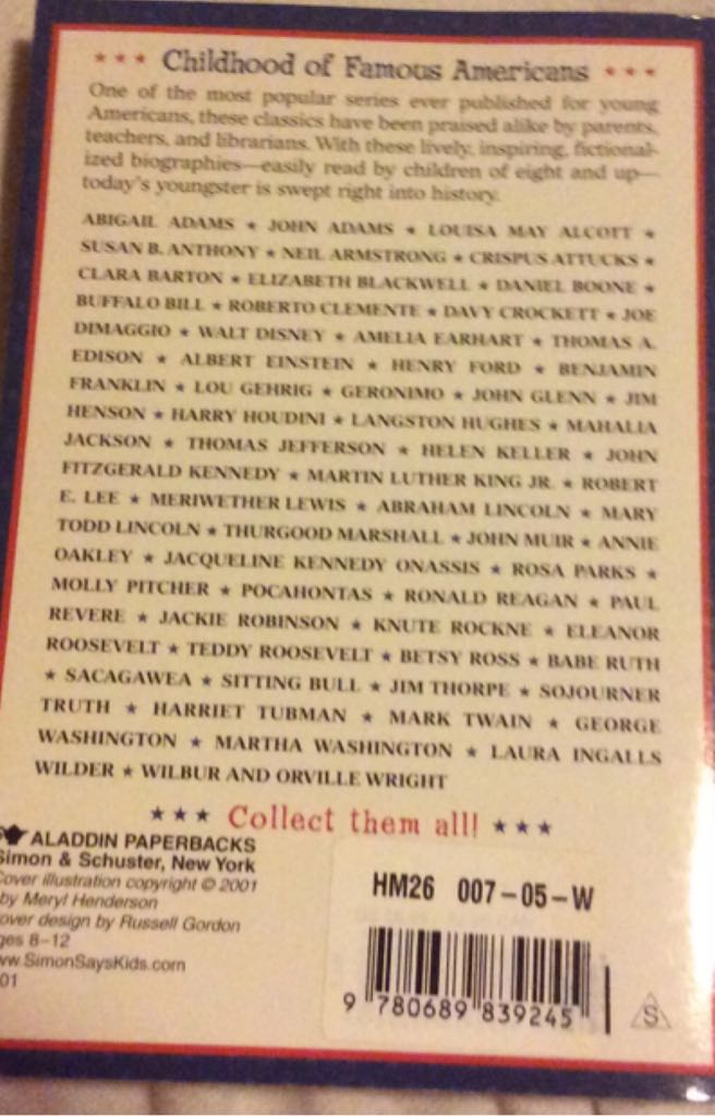 Laura Ingalls Wilder - Katherine Scraper (Aladdin Paperbacks - Paperback) book collectible [Barcode 9780689839245] - Main Image 2