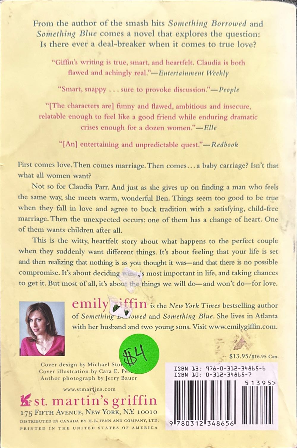 Baby Proof - Emily Giffin (- Paperback) book collectible [Barcode 9780312348656] - Main Image 2