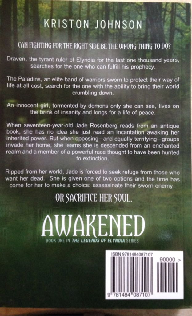 Awakened - C. Cast book collectible [Barcode 9781484087107] - Main Image 2