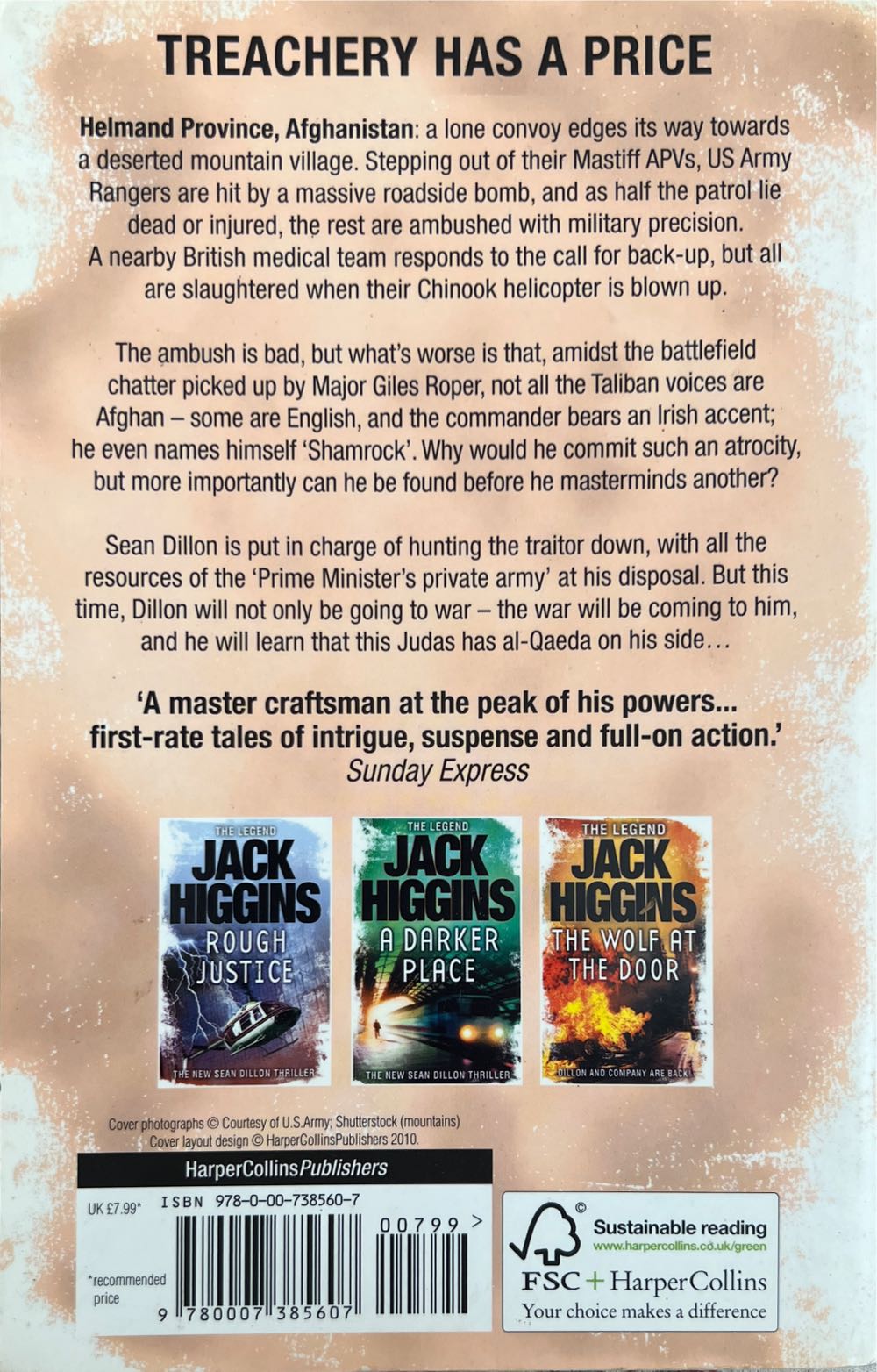 The Judas Gate - Jack Higgins (Harper Collins - Hardcover) book collectible [Barcode 9780007385607] - Main Image 2