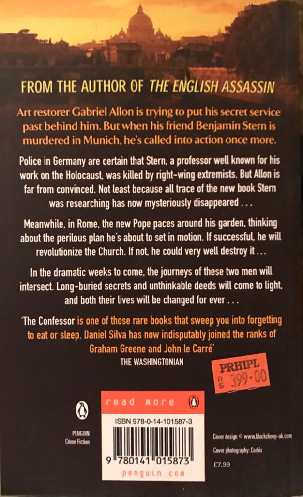 The Confessor - Daniel Silva (Penguin Books - Paperback) book collectible [Barcode 9780141015873] - Main Image 2