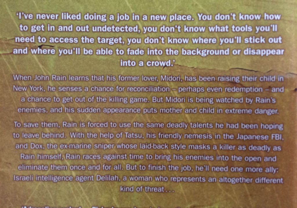 The Last Assassin - Barry Eisler (Michael Joseph - Paperback) book collectible [Barcode 9780718149000] - Main Image 2