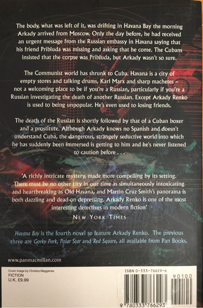 Havana Bay - Martin Cruz Smith (Macmillan - Trade Paperback) book collectible [Barcode 9780333766293] - Main Image 2