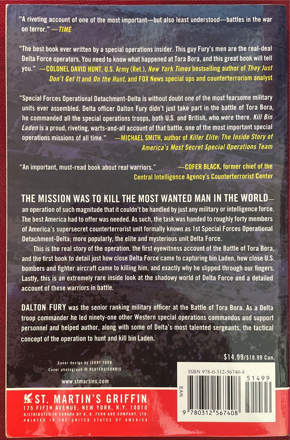 Kill Laden: A Delta Force Command - Fury Dalton (St. Martin’s Griffin - Trade Paperback) book collectible [Barcode 9780312567408] - Main Image 2