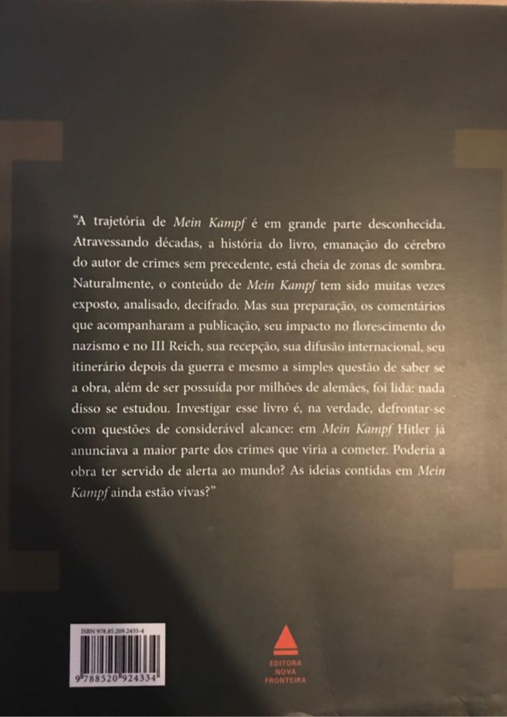 Mein Kampf - Adolf Hitler book collectible [Barcode 9788520924334] - Main Image 2