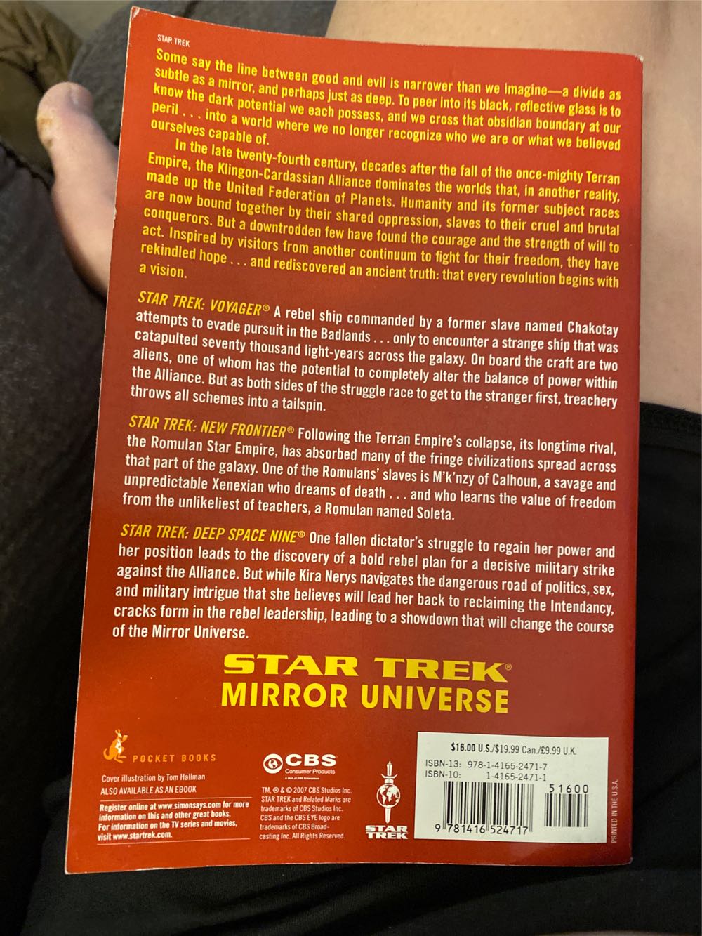 Mirror Universe - Book 2: Obsidian Alliances - Keith R. A. DeCandido (Pocket Books/Star Trek - Trade Paperback) book collectible [Barcode 9781416524717] - Main Image 2