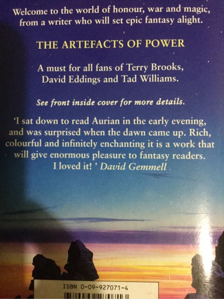 Aurian - Maggie Furey (Legend - Paperback) book collectible [Barcode 9780099270713] - Main Image 2