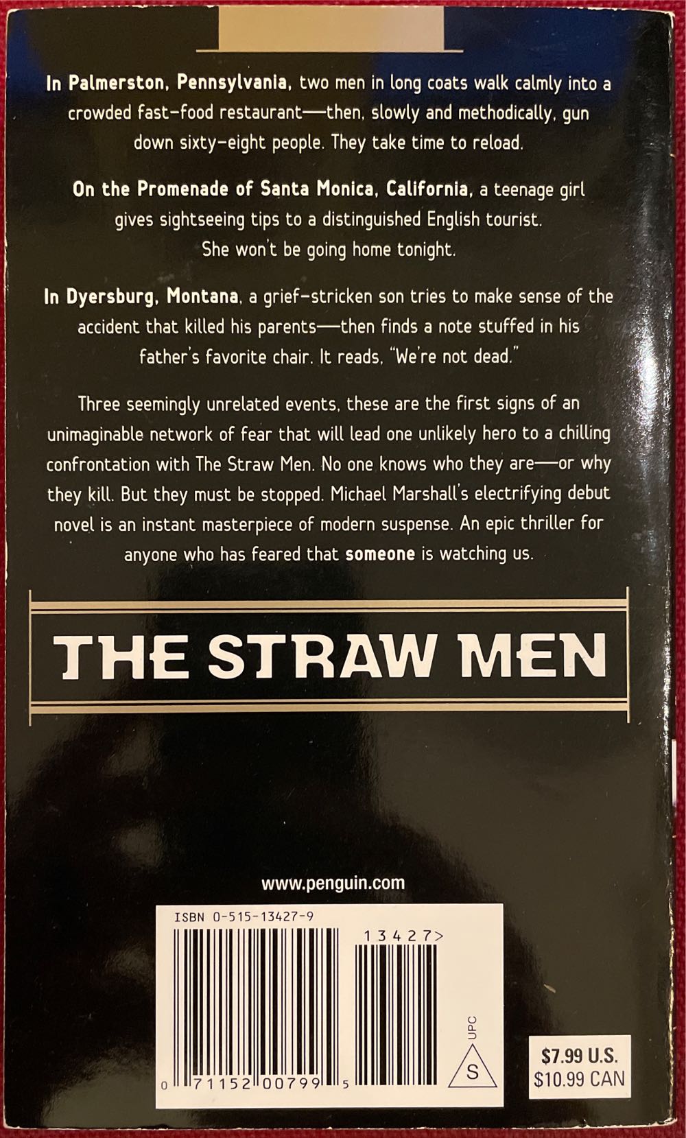 The Straw Men - Michael Marshall (Jove - Paperback) book collectible [Barcode 9780515134278] - Main Image 2