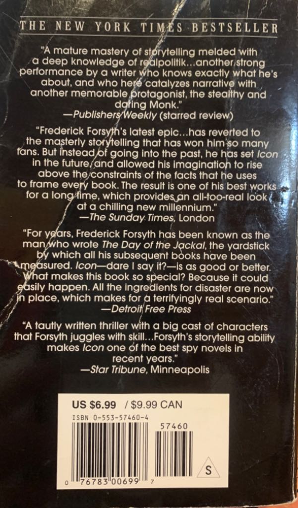 Icon - Frederick Forsyth (Bantam Books - Paperback) book collectible [Barcode 9780553574609] - Main Image 2