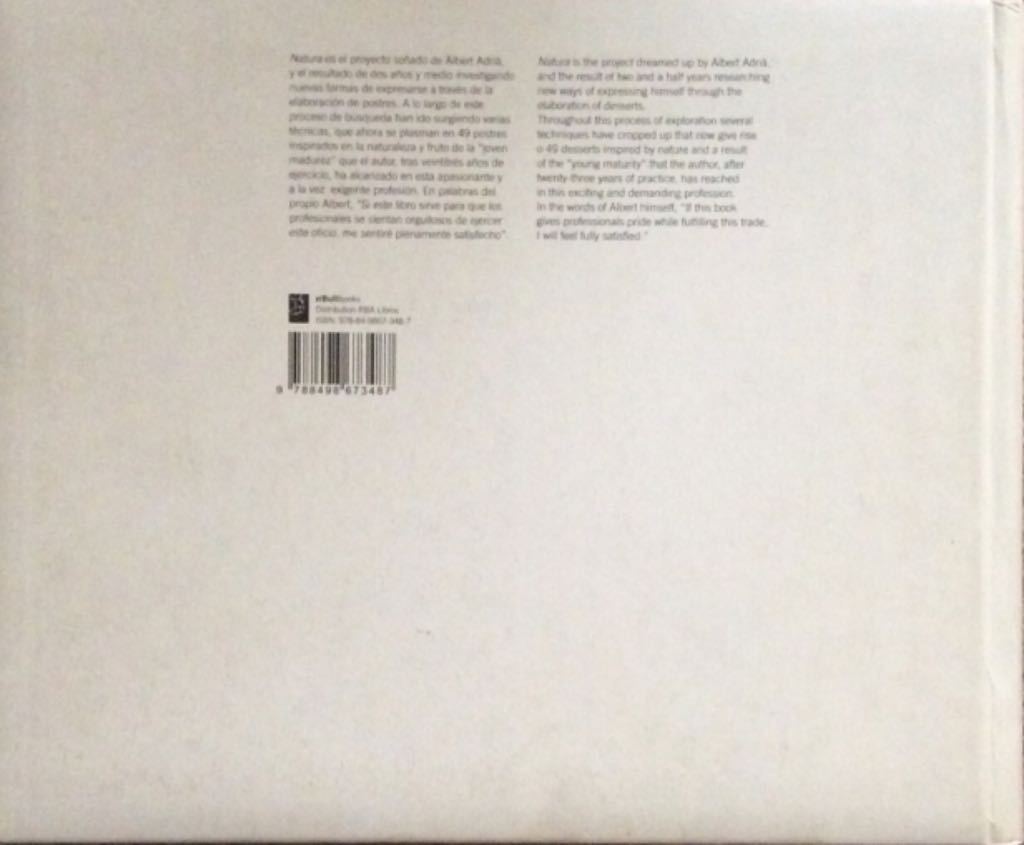 NATURA - xxx (elBulli Desserts) book collectible [Barcode 9788498673487] - Main Image 2