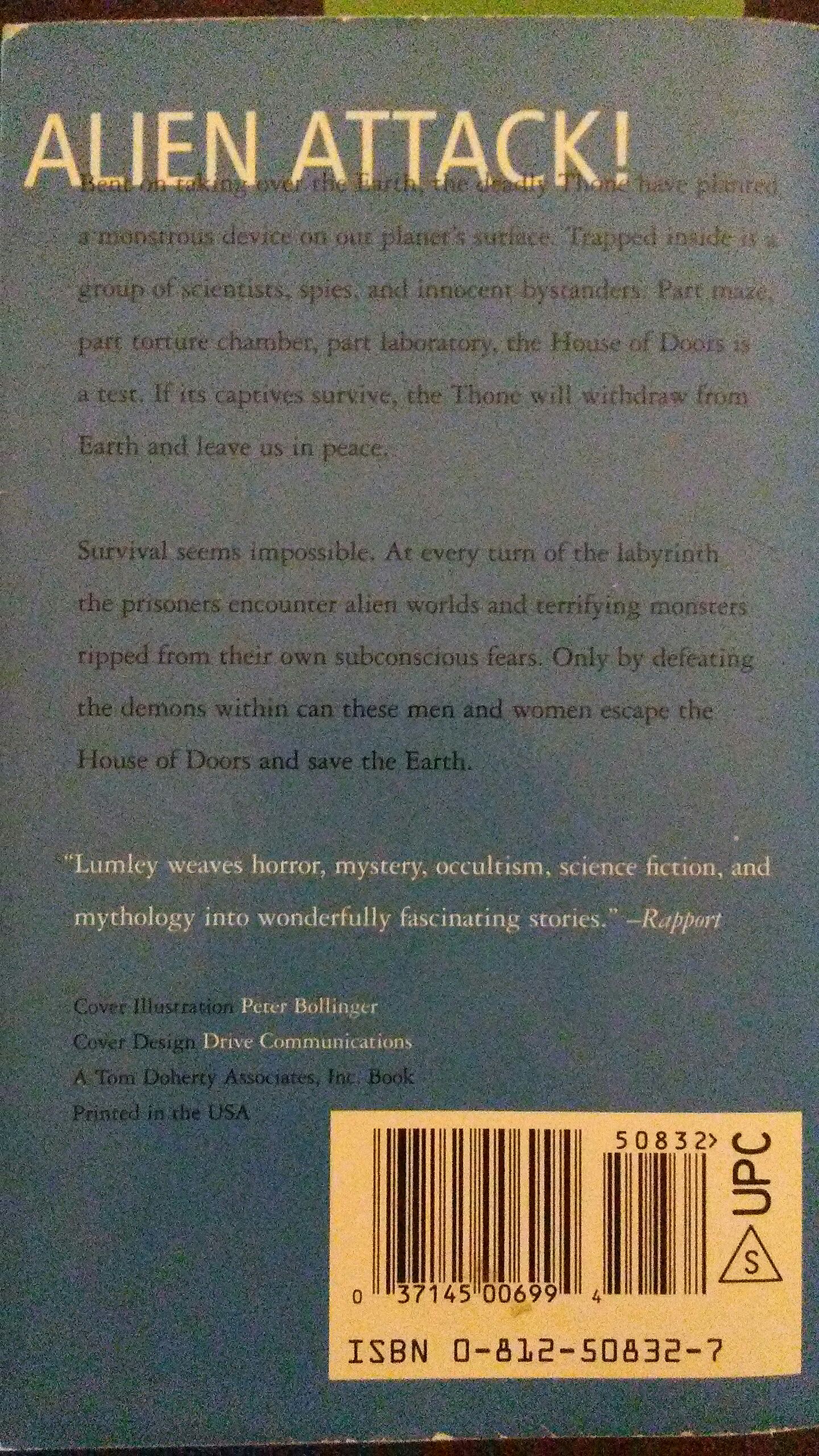 The House Of Doors - Brian Lumley (TOR Horror - Paperback) book collectible - Main Image 2