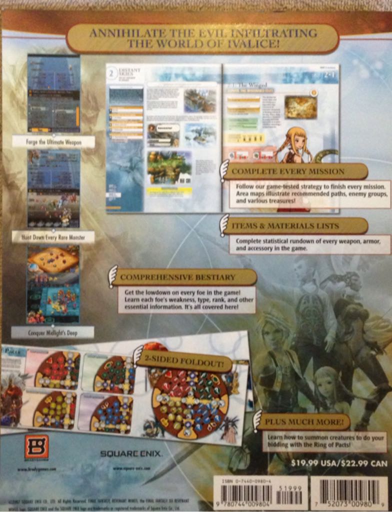 Final Fantasy XII: Revenant Wings - Video Game Book (Bradygames) book collectible [Barcode 9780744009804] - Main Image 2