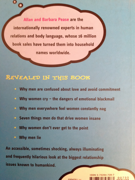 Why Men Lie and Women Cry | Allan PeaseBarbara PeaseB - No (Orion - Paperback) book collectible [Barcode 9780752847283] - Main Image 2