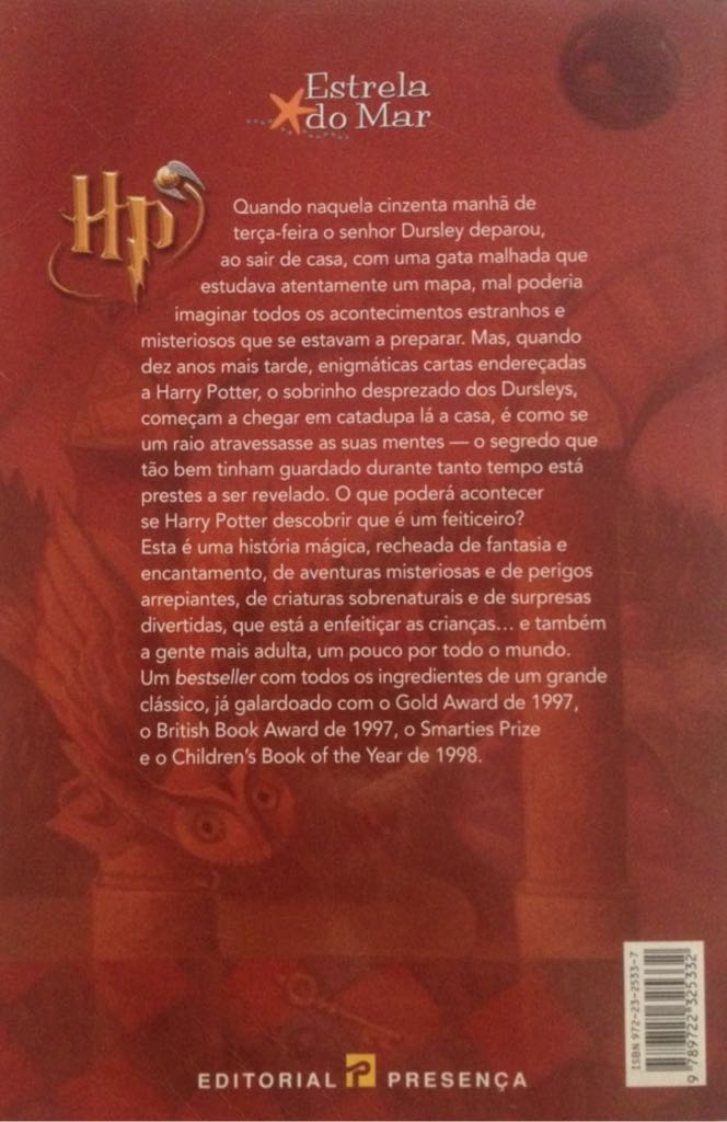 Harry Potter e a Pedra Filosofal - K. Rowling (Editorial Presença) book collectible - Main Image 2