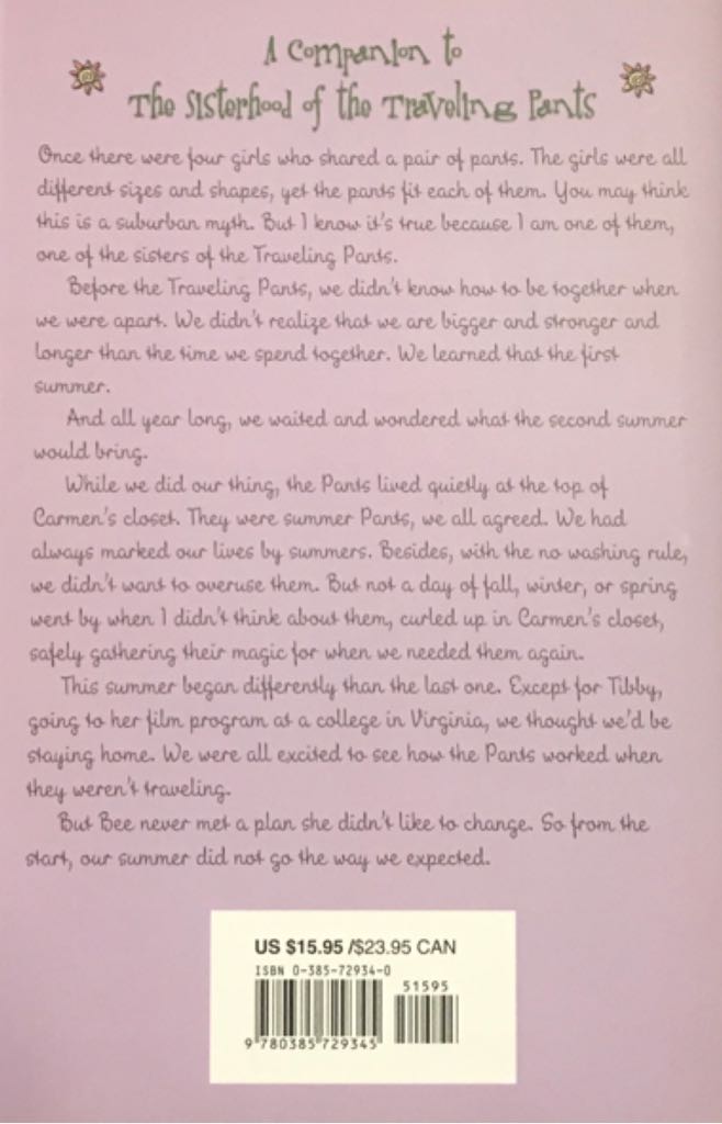 The Second Summer Of The Sisterhood - Ann Brashares (Delacorte Press - Hardcover) book collectible [Barcode 9780385729345] - Main Image 2