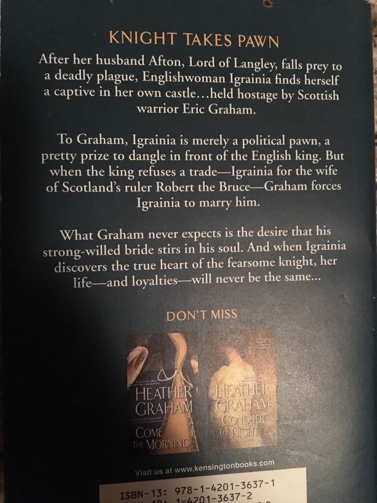 Knight Triumphant - Heather Graham (Zebra Historical Romance - Paperback) book collectible [Barcode 9781420136371] - Main Image 2