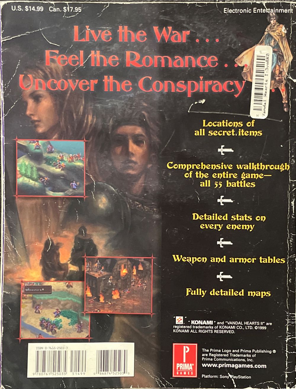 Vandal Hearts II - Chip Daniels (Prima Games - Paperback) book collectible [Barcode 9780761525035] - Main Image 2