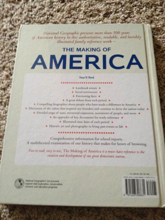 NG: The Making Of America - The History Of The United States From 1492 To The Present (Deluxe) - D. Johnston (National Geograhic Society - Hardcover) book collectible [Barcode 9781426306631] - Main Image 2