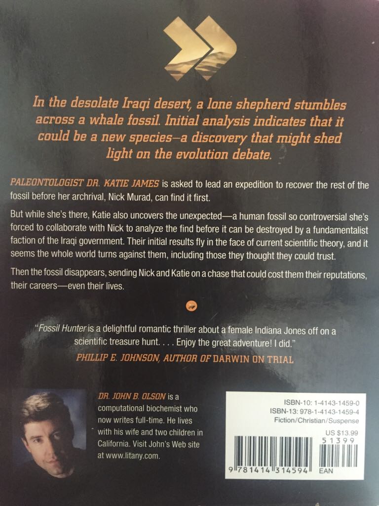 Fossil Hunter - John B. Olson (Tyndale House Publishers, Inc.) book collectible [Barcode 9781414314594] - Main Image 2