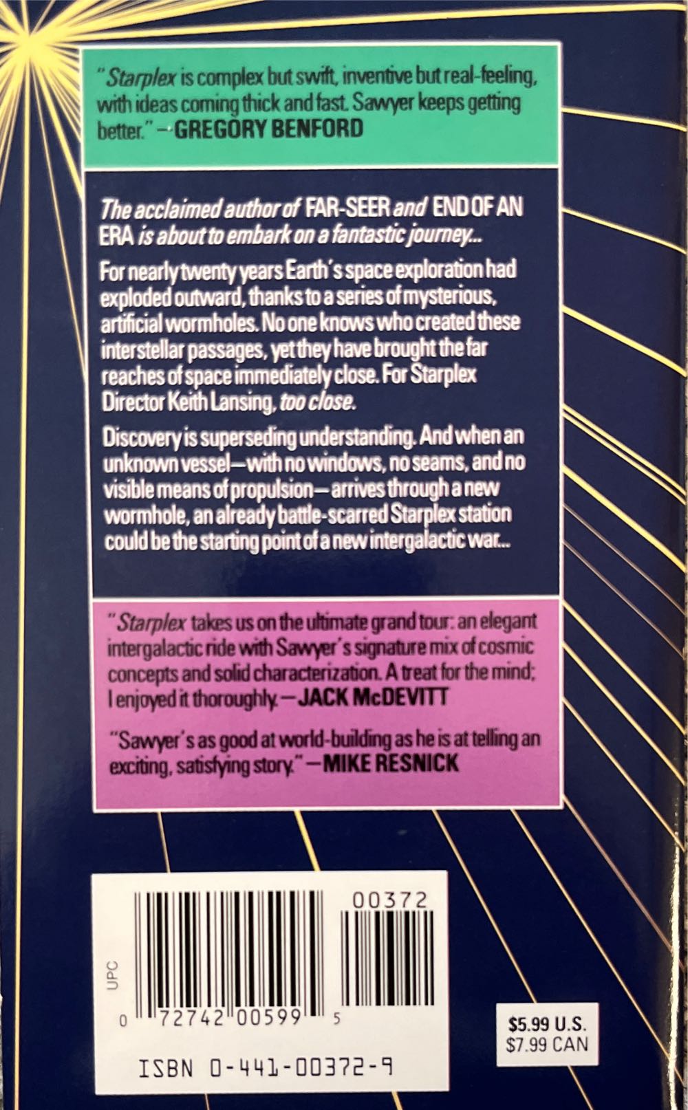 Starplex - Robert J. Sawyer (Kindle & Audible - eBook) book collectible [Barcode 9780441003723] - Main Image 2