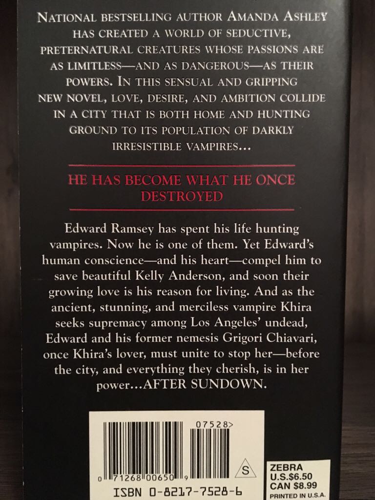 After Sundown - Amanda Ashley (Zebra Contemporary Romance - Paperback) book collectible [Barcode 9780821775288] - Main Image 2