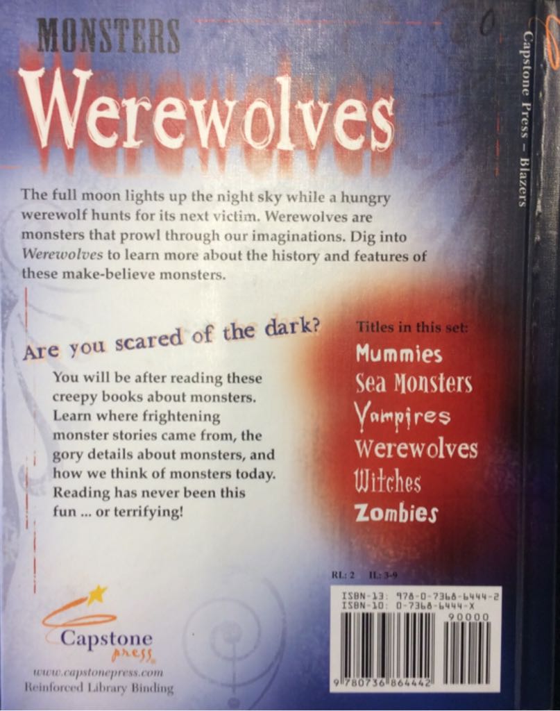 Werewolves  (Capstone) book collectible [Barcode 9780736864442] - Main Image 2