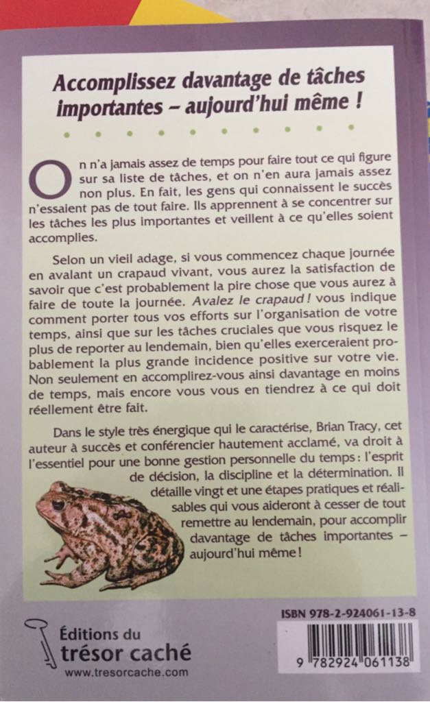 Avalez Le Crapaud - NA (Tresor Caché) book collectible [Barcode 9782924061138] - Main Image 2