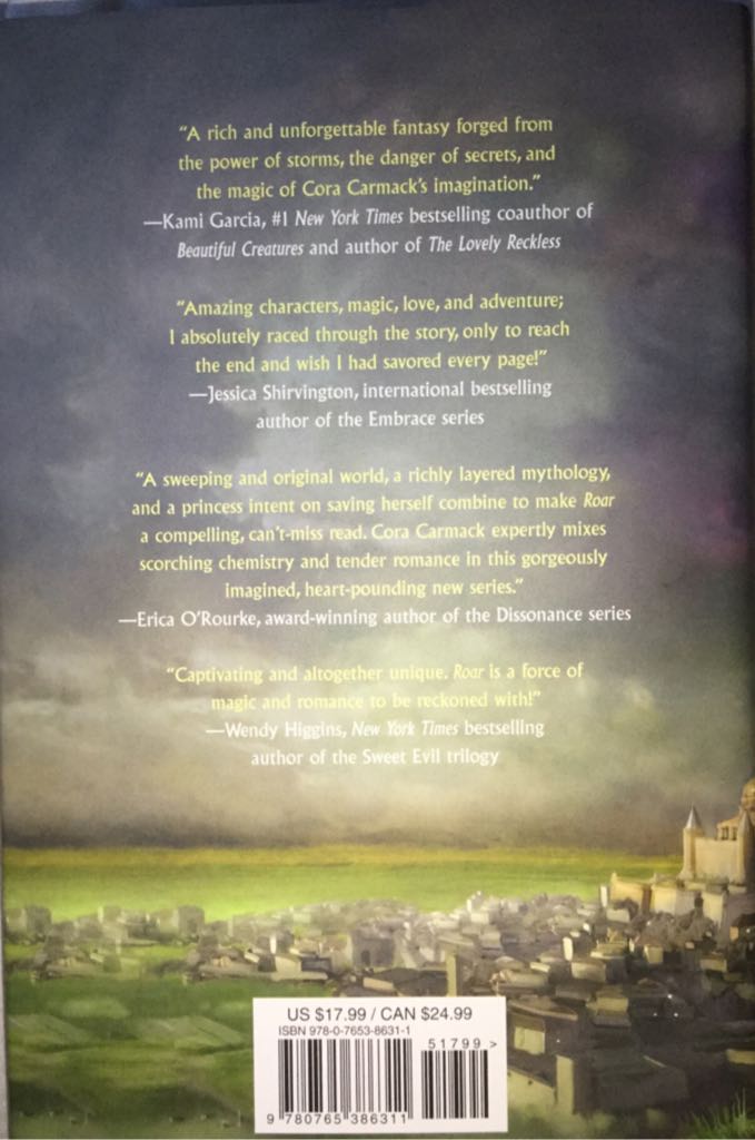 Roar (Stormheart, #1) - Cora Carmack (Tor Teen - Hardcover) book collectible [Barcode 9780765386311] - Main Image 2