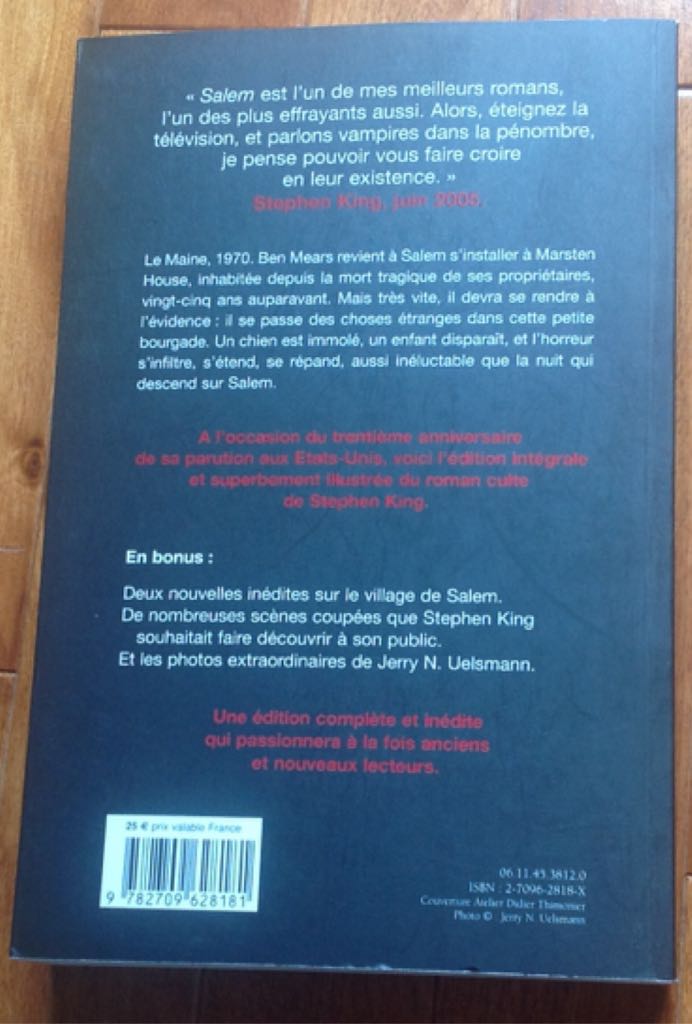 Salem  (JC Lattès - Paperback) book collectible - Main Image 2