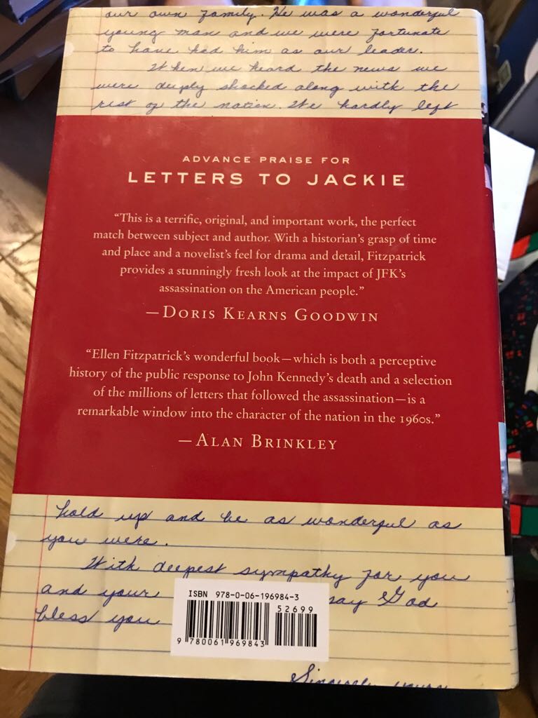 Letters to Jackie - Ellen Fitzpatrick (Harper Collins - Hardcover) book collectible [Barcode 9780061969843] - Main Image 2