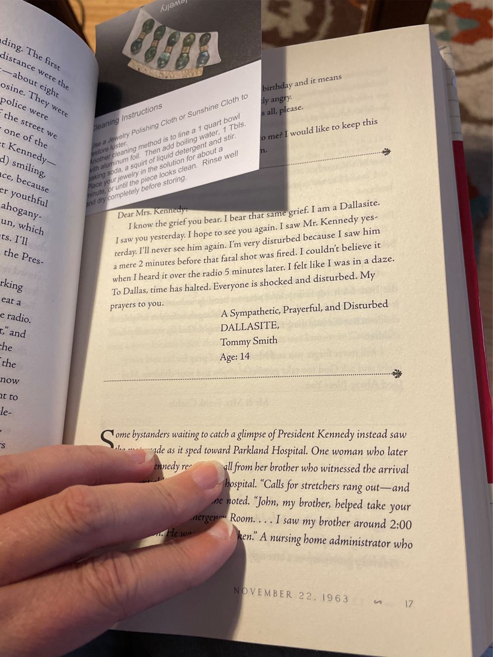 Letters to Jackie - Ellen Fitzpatrick (Harper Collins - Hardcover) book collectible [Barcode 9780061969843] - Main Image 3