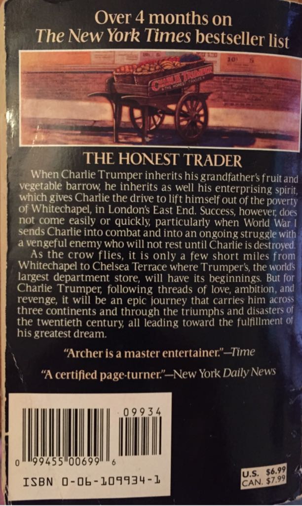 As the Crow Flies - Jeffrey Archer (HarperTorch - Paperback) book collectible [Barcode 9780061099342] - Main Image 2