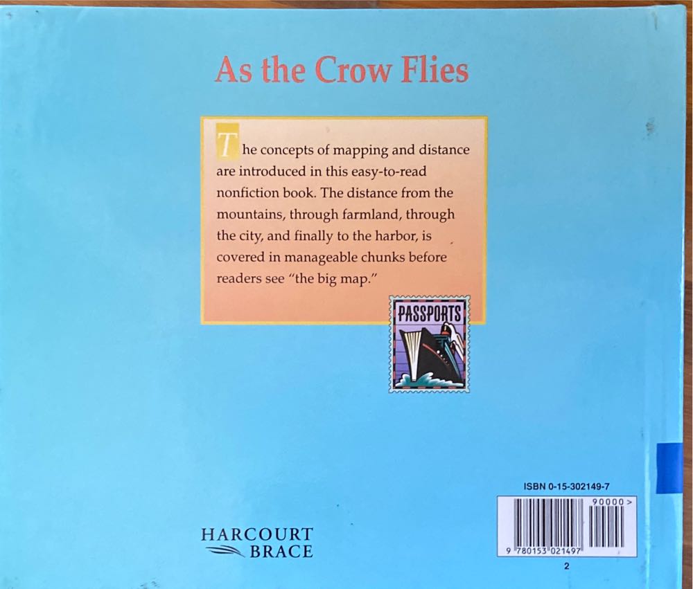 As the Crow Flies - Gail Hartman (Harcourt, Brace and Company - Hardcover) book collectible [Barcode 9780153021497] - Main Image 2