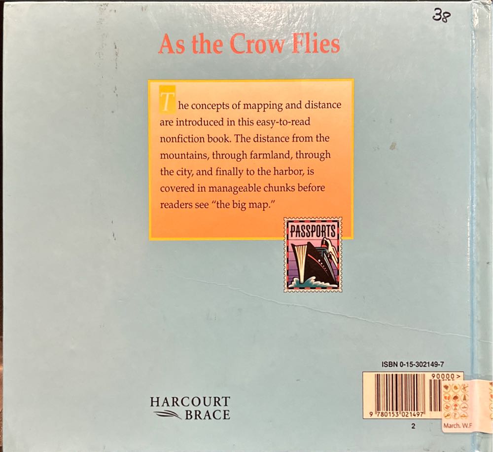 As the Crow Flies - Gail Hartman (Harcourt, Brace and Company - Hardcover) book collectible [Barcode 9780153021497] - Main Image 3