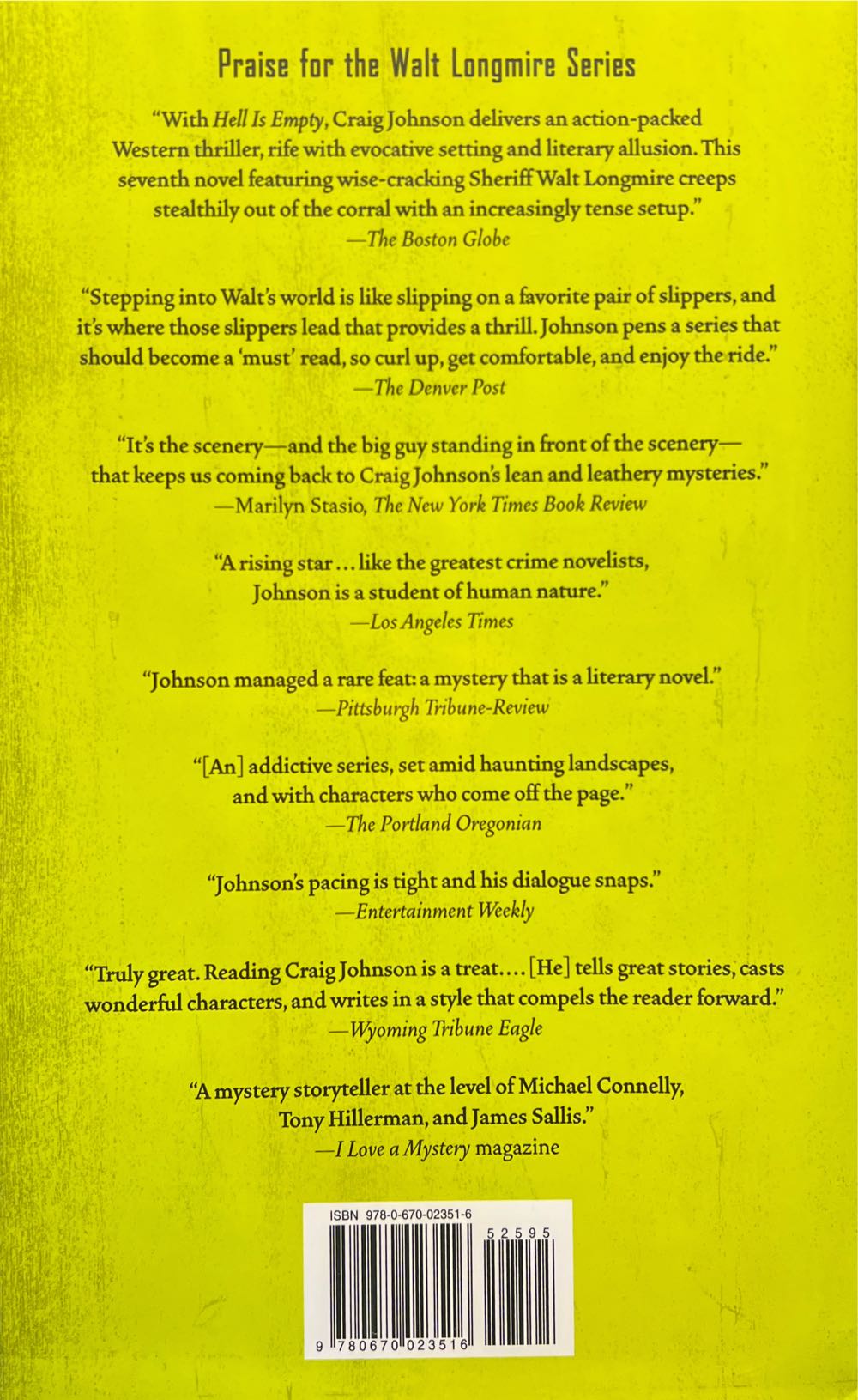 As the Crow Flies - Craig Johnson (Viking Press - Hardcover) book collectible [Barcode 9780670023516] - Main Image 5