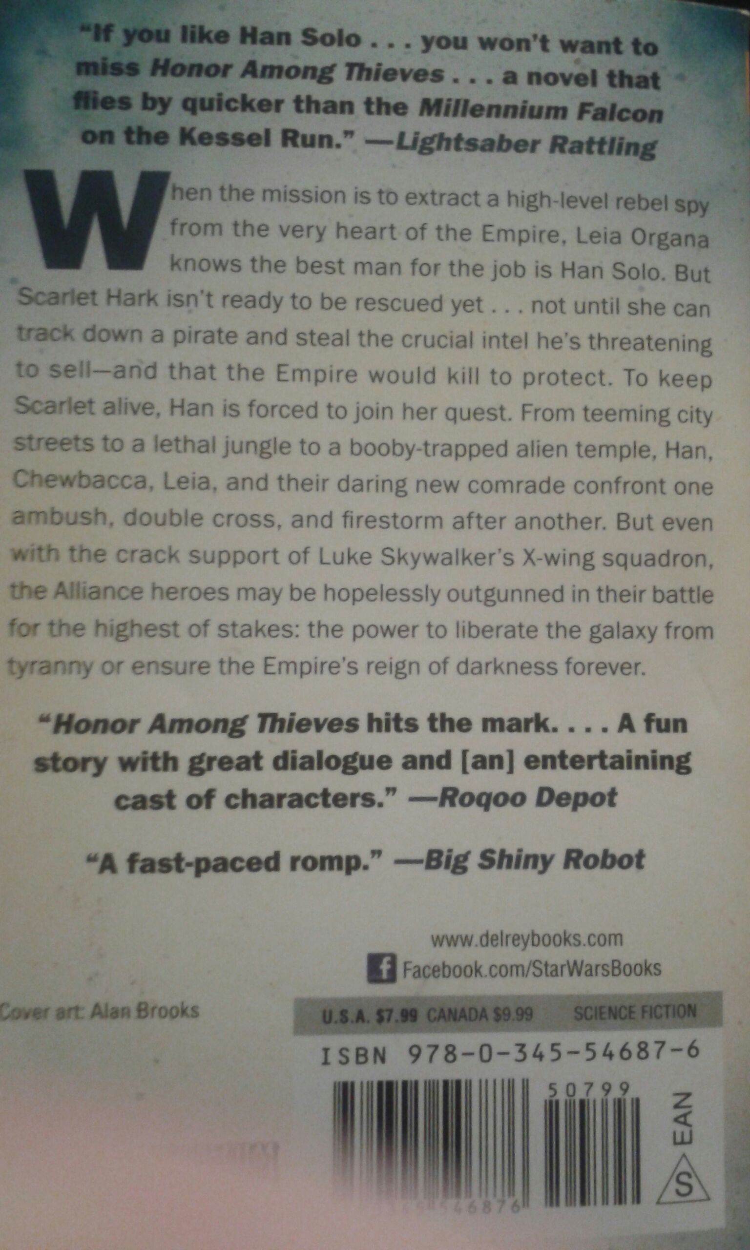 Star Wars: Honor Among Thieves - James S. A. Corey (Del Ray - Paperback) book collectible [Barcode 9780345546876] - Main Image 2