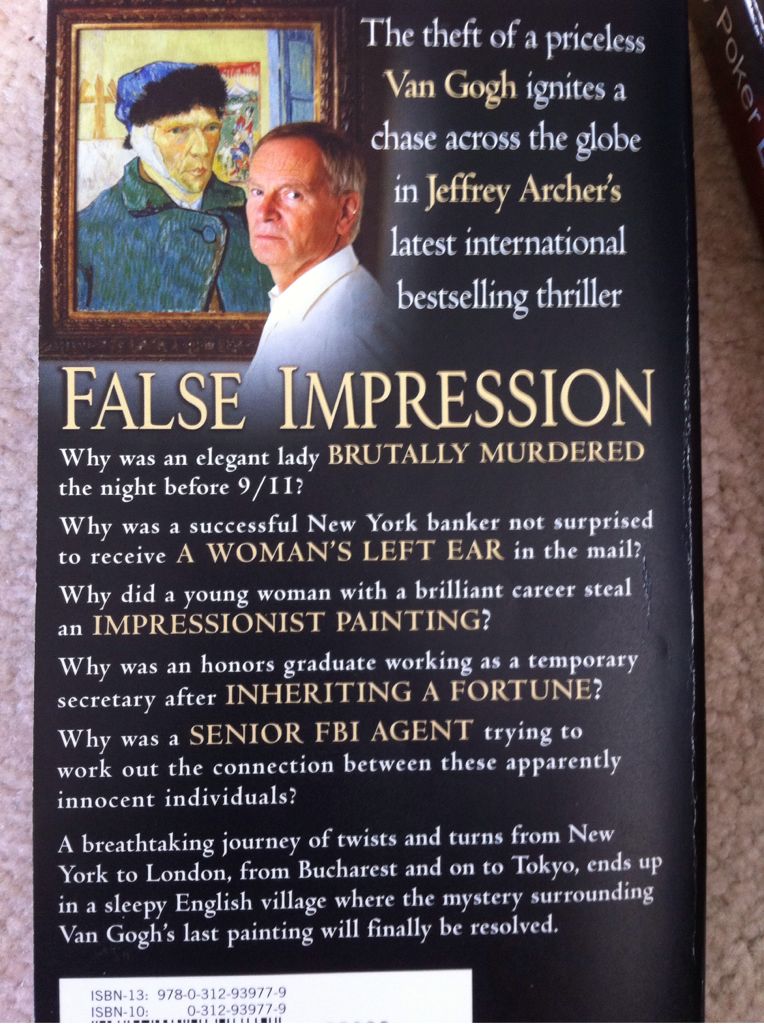False Impression - Jeffrey Archer (St Martin"s Paperbacks - Paperback) book collectible [Barcode 9780312939779] - Main Image 2