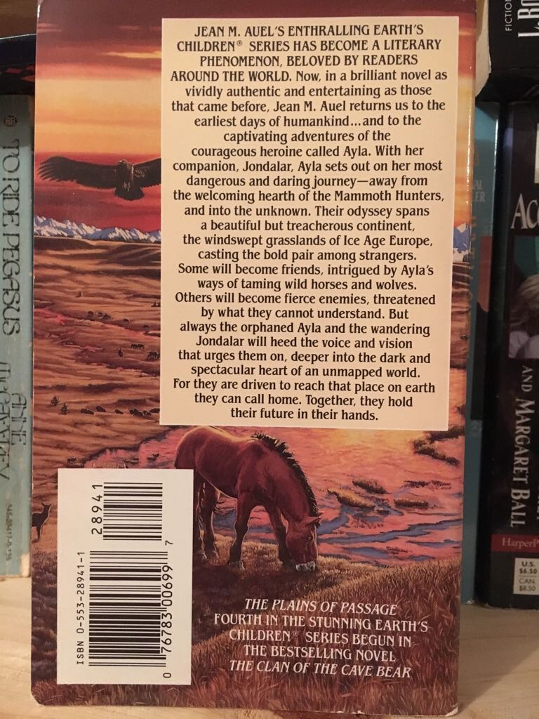 The Plains of Passage - Jean M. Auel (Bantam - Paperback) book collectible [Barcode 9780553289411] - Main Image 2