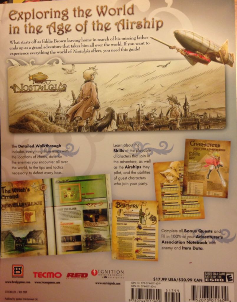 Nostalgia Official Strategy Guide - Games (Bradygames) book collectible [Barcode 9780744011609] - Main Image 2