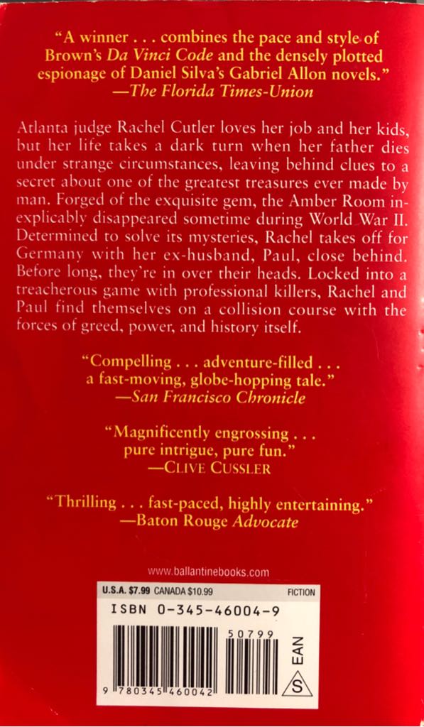 The Amber Room - Steve Berry (Ballantine Books - Hardcover) book collectible [Barcode 9780345460042] - Main Image 2