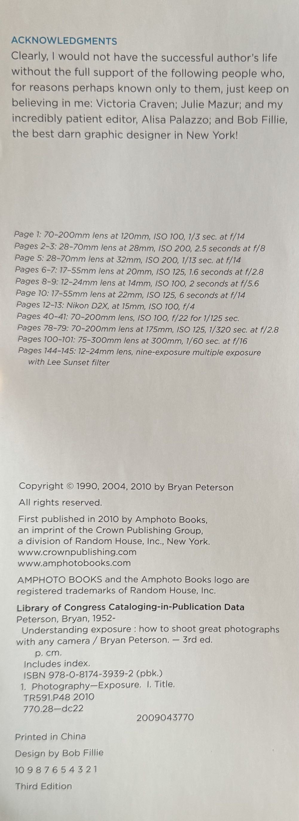 Understanding Exposure - Bryan Peterson (Amphoto Books - Paperback) book collectible [Barcode 9780817439392] - Main Image 3