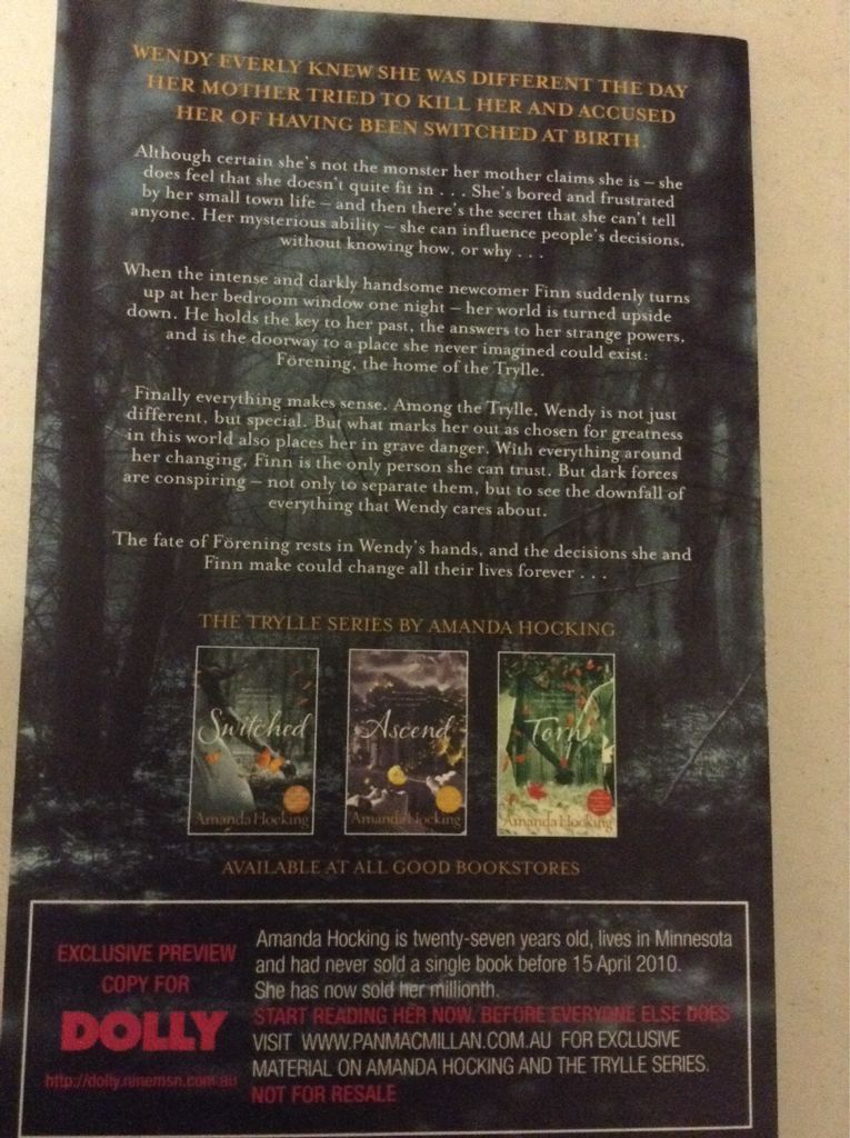 Switched - R. Walker book collectible - Main Image 2