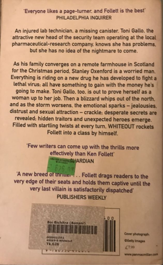 Whiteout - Ken Follett (Pan Books - Paperback) book collectible - Main Image 2