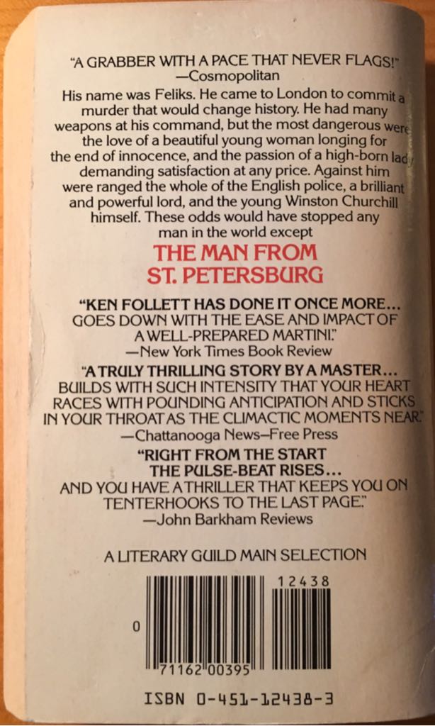 Man from St. Petersburg, The - Ken Follett (Chirp - Paperback) book collectible [Barcode 9780451124388] - Main Image 2