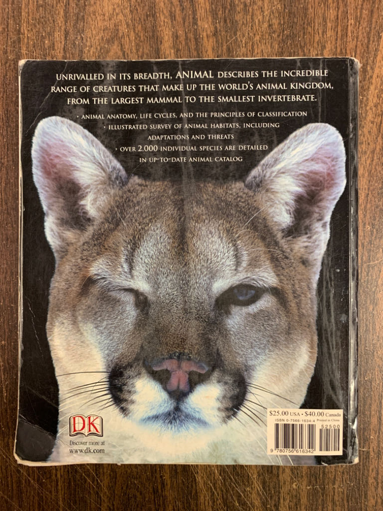 Animal - Dorling Kindersley (DK Publishing (Dorling Kindersley) - Paperback) book collectible [Barcode 9780756616342] - Main Image 2