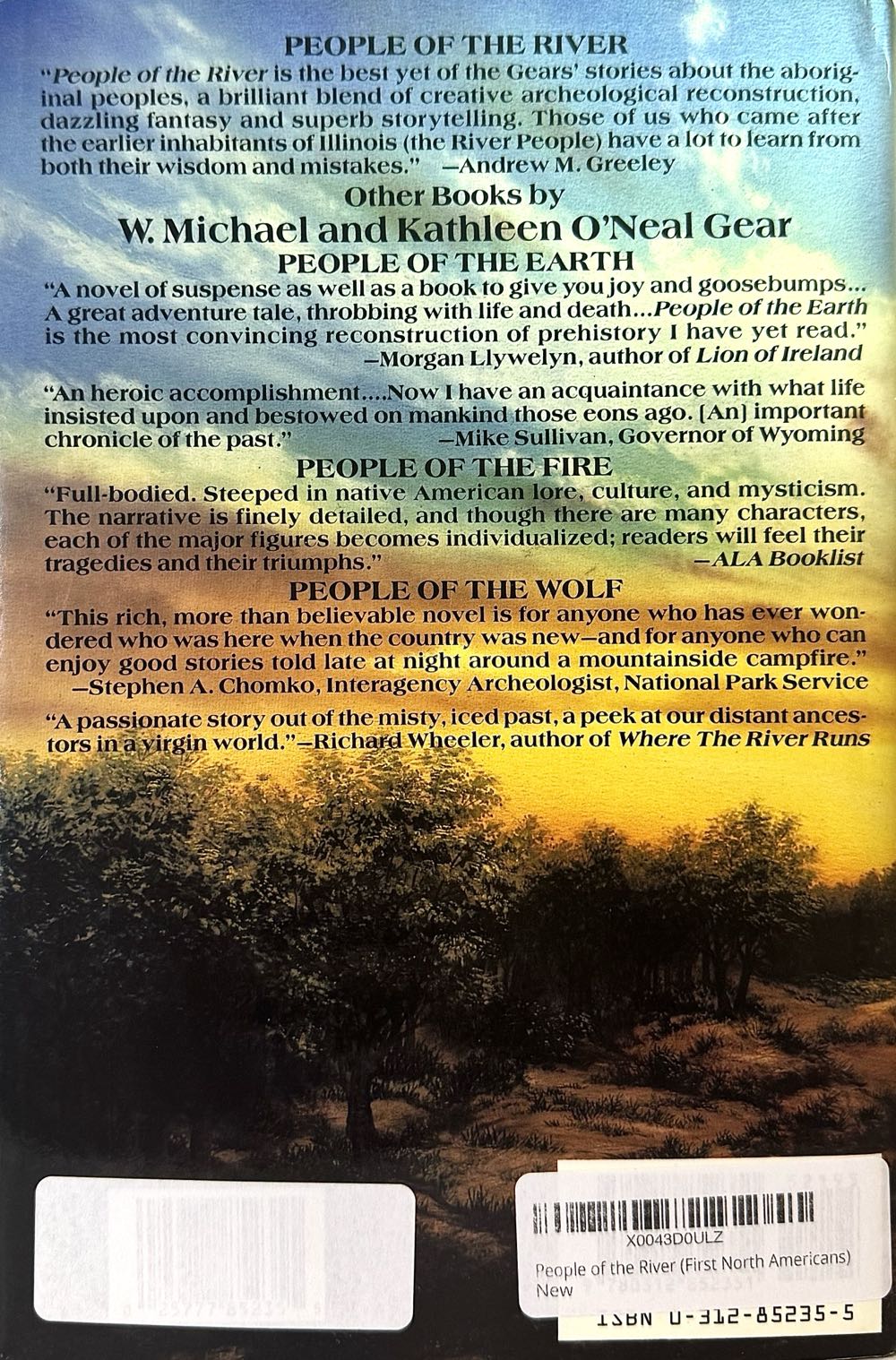 People Of The River - Michael Gear (Tor - Hardcover) book collectible [Barcode 9780312852351] - Main Image 2