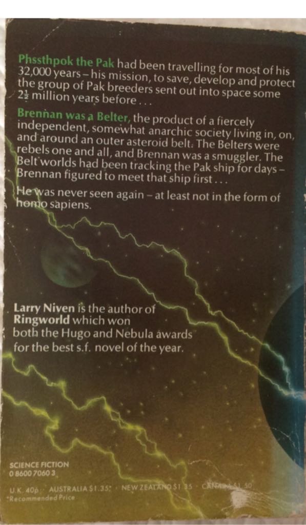 Protector - Larry Niven (Orbit) book collectible [Barcode 9780860070603] - Main Image 2
