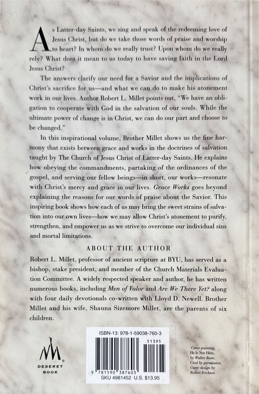 Grace Works - Robert L. Millet (Desert Books - Paperback) book collectible [Barcode 9781590387603] - Main Image 2