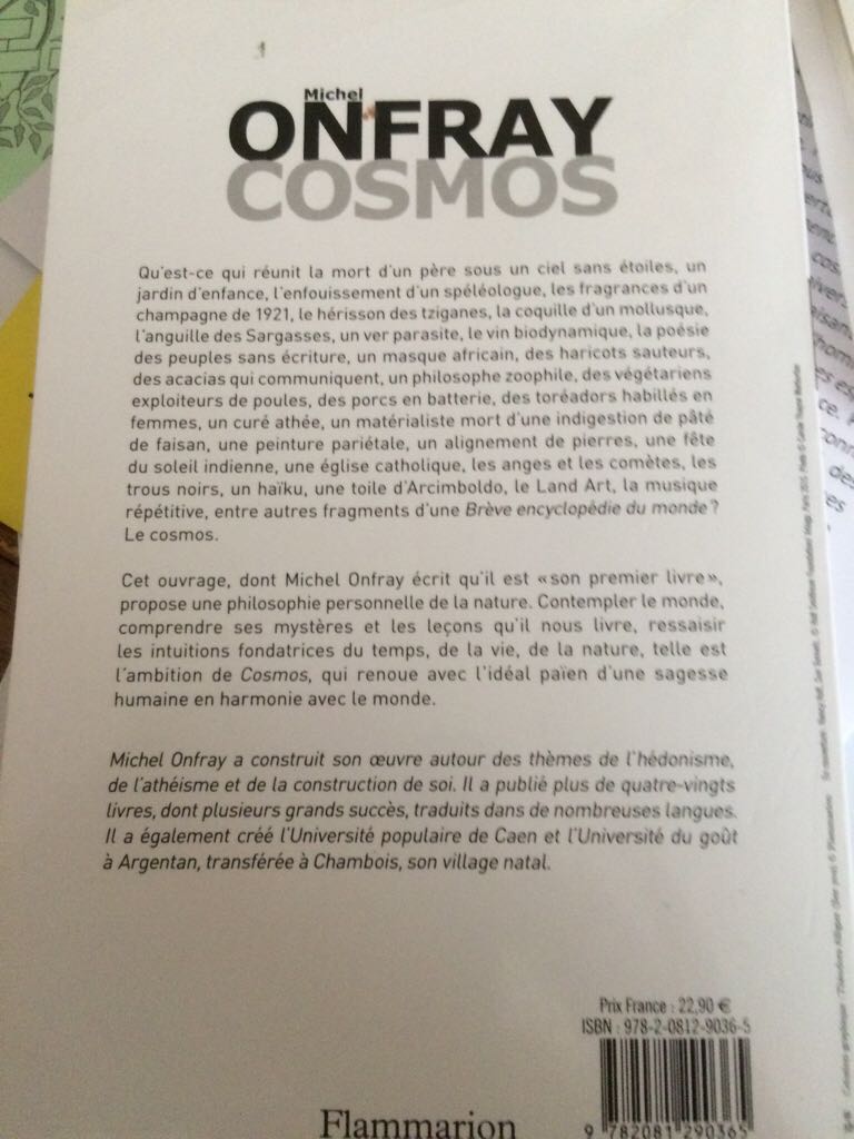 Cosmos  (Flammarion) book collectible [Barcode 9782081290365] - Main Image 2